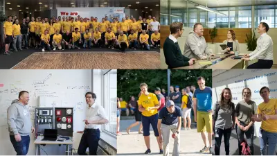  Collage von Bosch-Mitarbeitenden im Software-Bereich