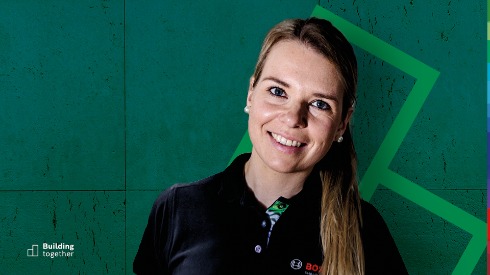 Bosch employee Sabrina Ruis during planning work in her office.