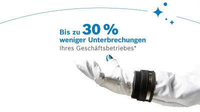 Bis zu 30 % weniger Unterbrechungen Ihres Geschäftsbetriebes*