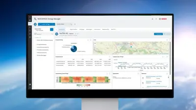 Beispielhaftes Dashboard einer Energiemanagement Software