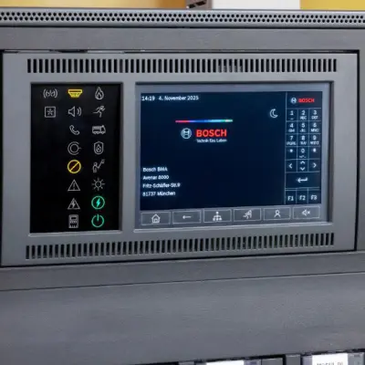 Ausschnitt einer Brandmelderzentrale BMZ