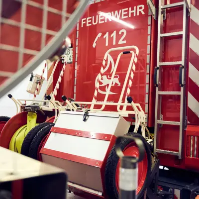 Feuerwehrfahrzeug in Halle