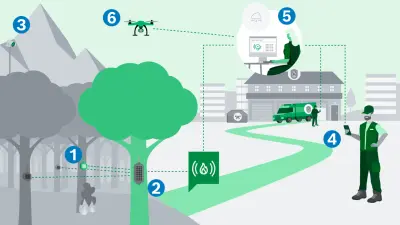 Die Technologie des Wildfire Detection Service 