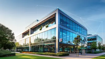 Ein modernes Bankgebäude als Beispiel für Finanzunternehmen, die DORA-konform ausgerüstet sein müssen