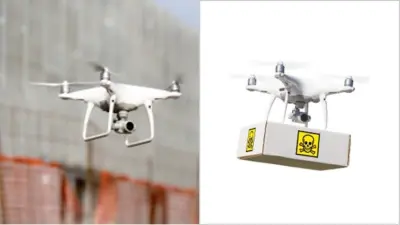 Schutz vor Drohnen mit gefährlicher Ware mit Hilfe von Drohnendetektion