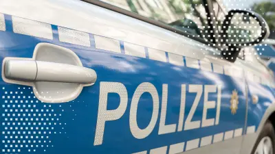 Nahaufnahme eines Polizeiautos