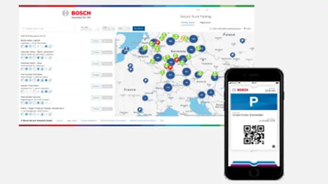 Bosch Secure Truck Parking Buchungsplattform