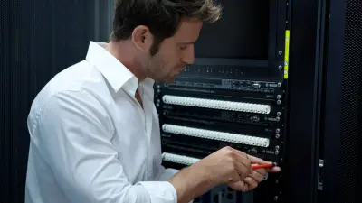 Mann baut modulare UGM 2040 ein