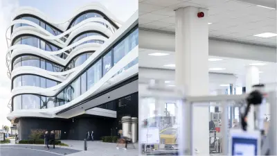 “The Curve,” the new headquarters of the BABOR cosmetics company | Alarm system at BABOR’s filling department