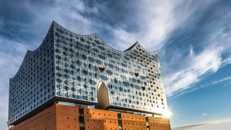 The Elbphilharmonie in Hamburg - a customer of GFR, a subsidiary of Bosch Building Technologies