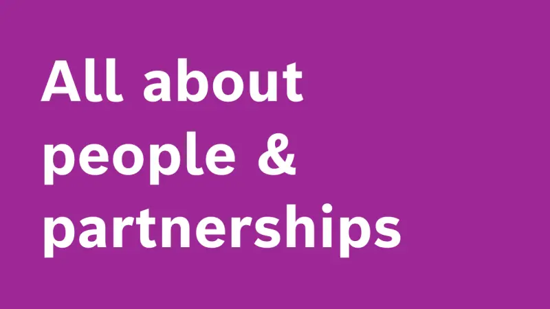People and partnerships