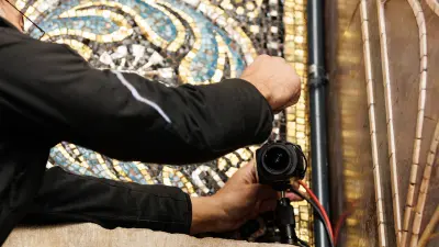 Bosch Aviotec camera being installed