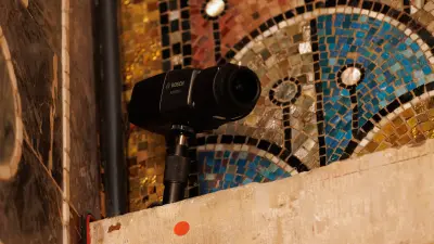 Installed camera in Aachen Cathedral