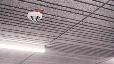 Bosch Brandmelder an der Decke im Babor Beauty Cluster, Eschweiler