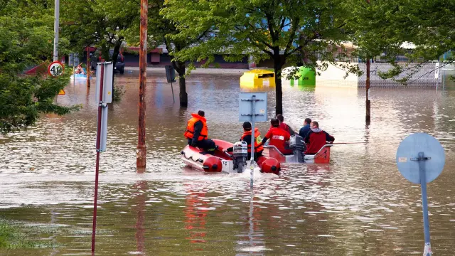 Einsatzboot Hochwasser