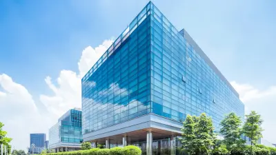 Außenansicht modernes Bürogebäude