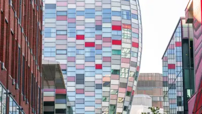 Außenansicht Einkaufszentrum Hoog Catharijne Utrecht, Detail Fassade