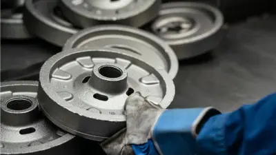 Hand reaches for steel product