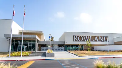 Rowland School District, school building, exterior view