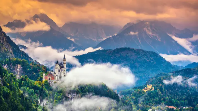 Blick auf Schloss Neuschwanstein