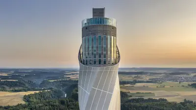 Exterior view of the test tower Rottweil, Germany
