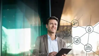 Facility Manager In front of his Building