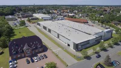 Außenansicht der Globus Firmenzentrale