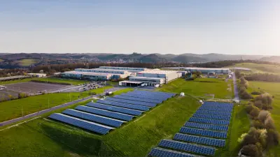 Top-View des Fertigungsstandorts der Robert Bosch Fahrzeugelektrik Eisenach