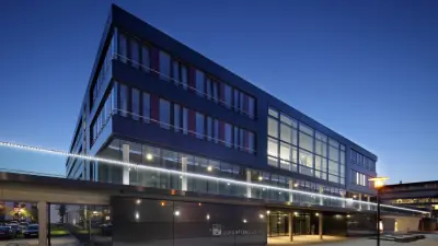 Aerial view of Paderborn University campus 