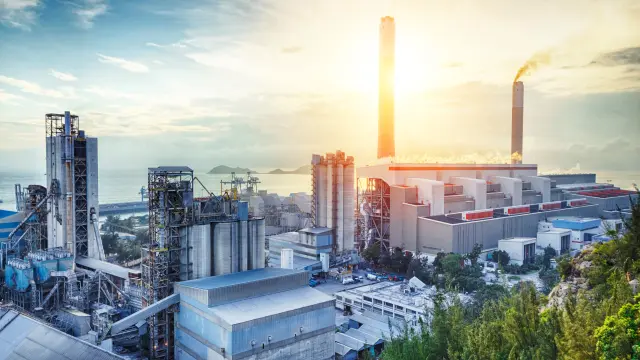 industrial manufacturing plant