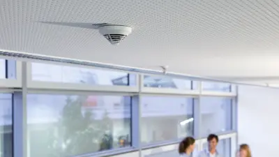 Fire detector in an office building