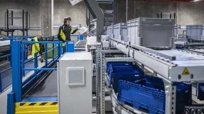 FTZ warehouse with employee