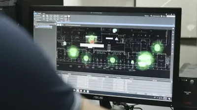 Monitor in a control room