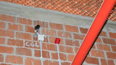 fire detection camera installed on wall