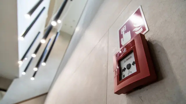 Fire panel inside Port Praski to maintain safety