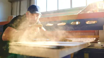 Milling works with dust generation