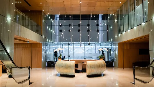 Entrance hall of a hotel