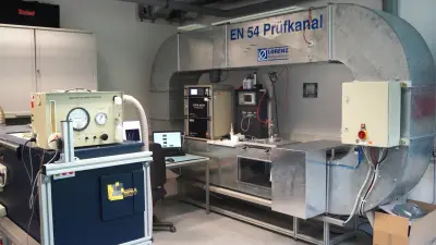 EN54 Smoke Tunnel of the Sensor lab