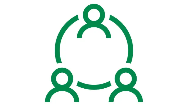 Icon for broad range showing a group of people