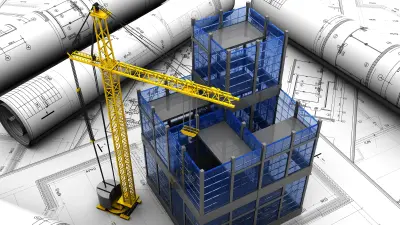 mock-up on a design among rolls of design